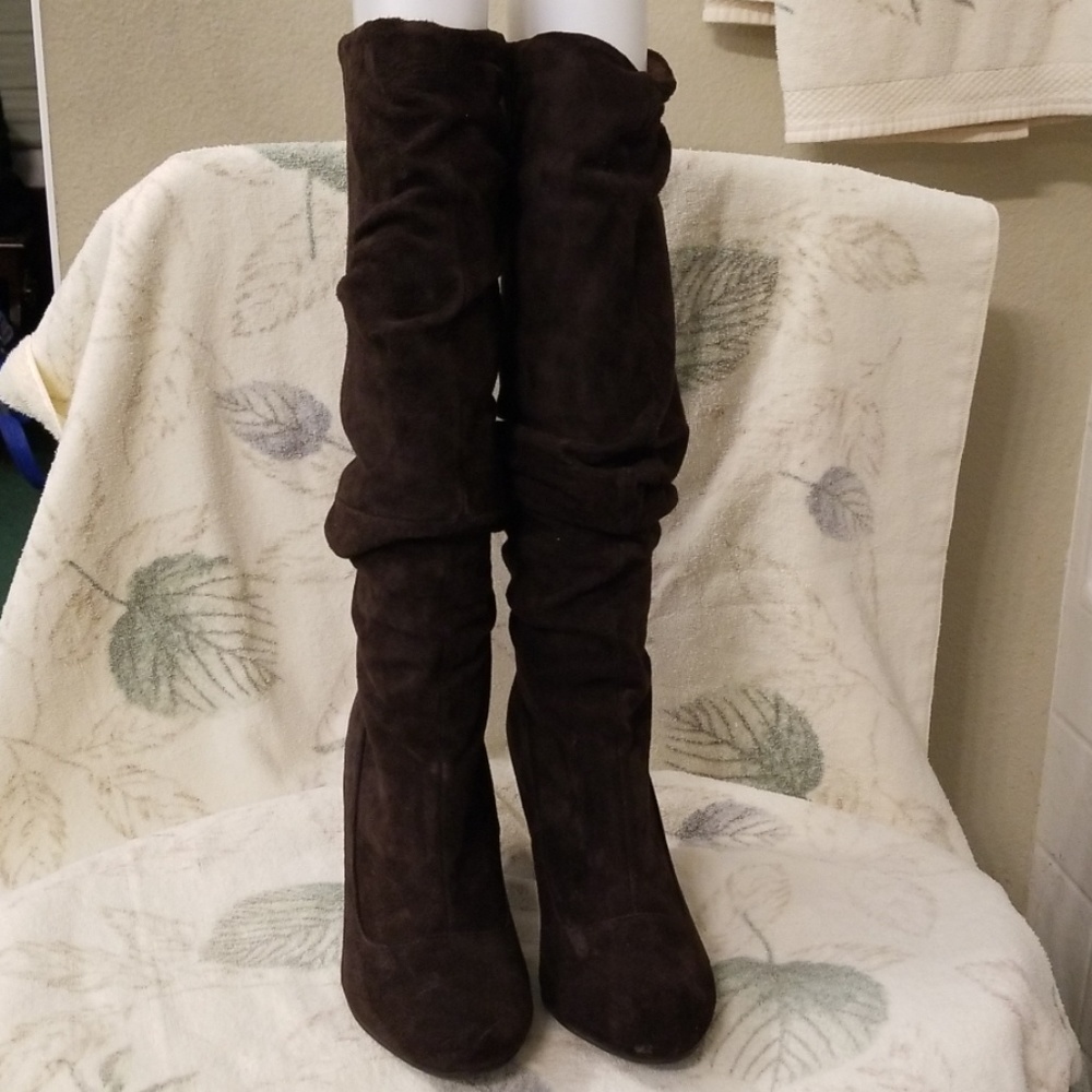 Sketchers Brown Suede Slouch Boot